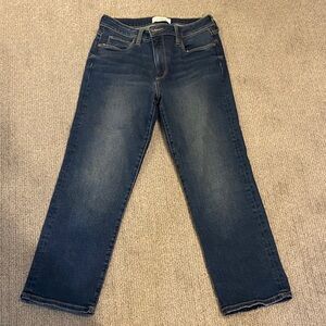 Evereve Dark Blue Straight Leg Jeans